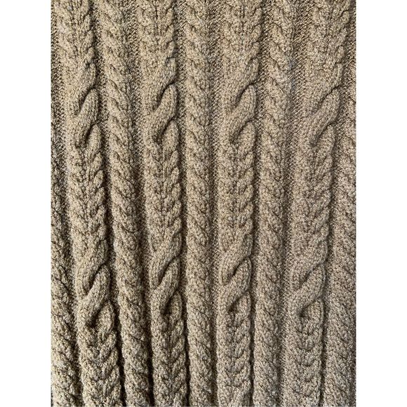 SOLD Sleeveless Cable Knit Vest Brown S gently used no visible signs of wear - Picture 8 of 12